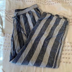 Old Navy Wide Leg Linen Blend Pant